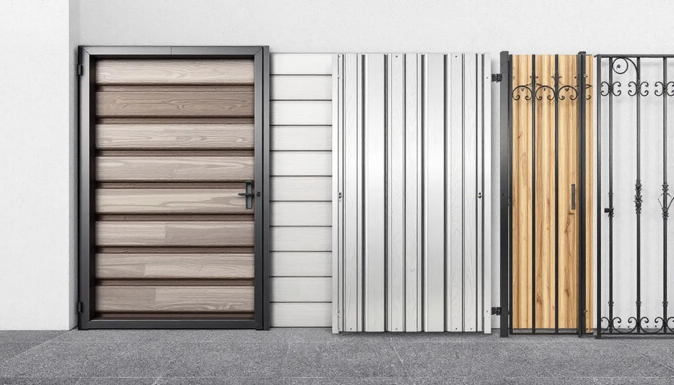 Comparison of steel panels fence with other materials.